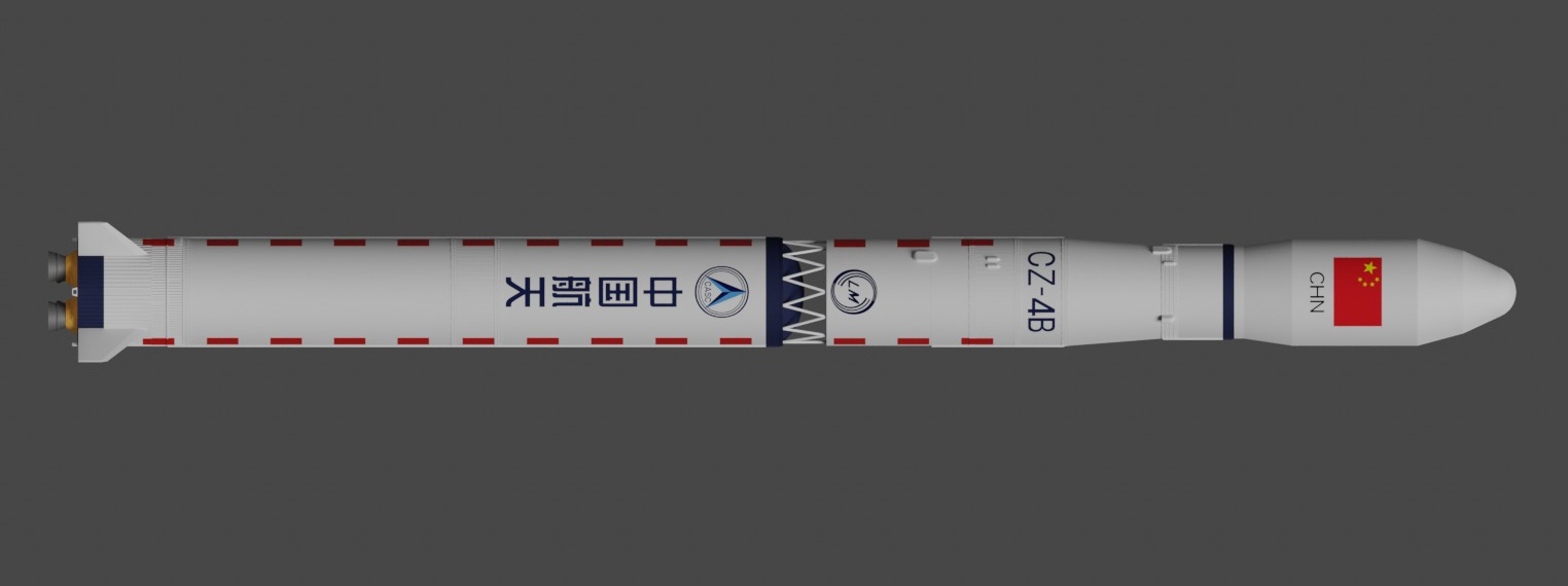 Long March 4B render. ©Shujianyang/Wikimedia Commons