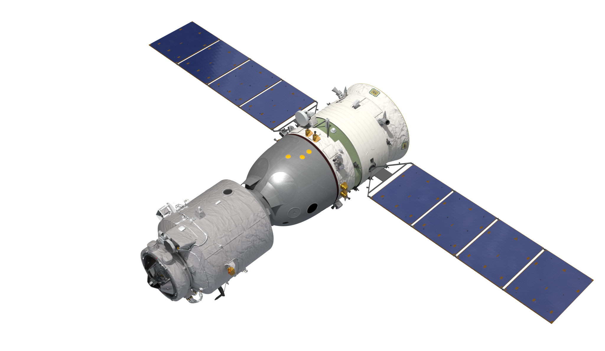 A render of a Shenzhou spacecraft. ©China Manned Space Agency