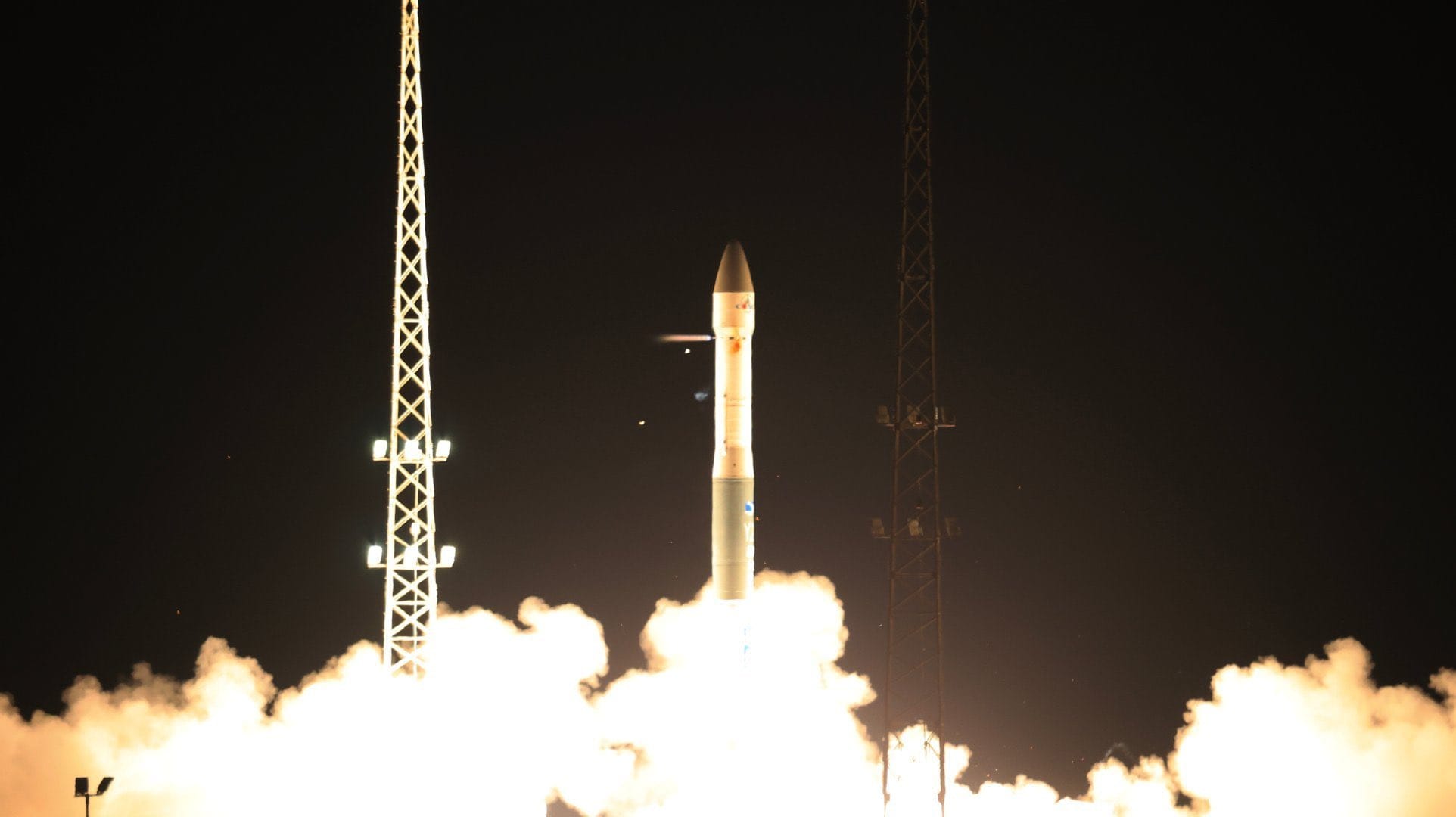 Kuaizhou-1A lifting off from its launch pad at the Jiuquan Satellite Launch Center.