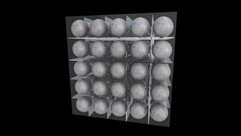 A render of the Moon Phases artwork by Jeff Koons. ©Intuitive Machines