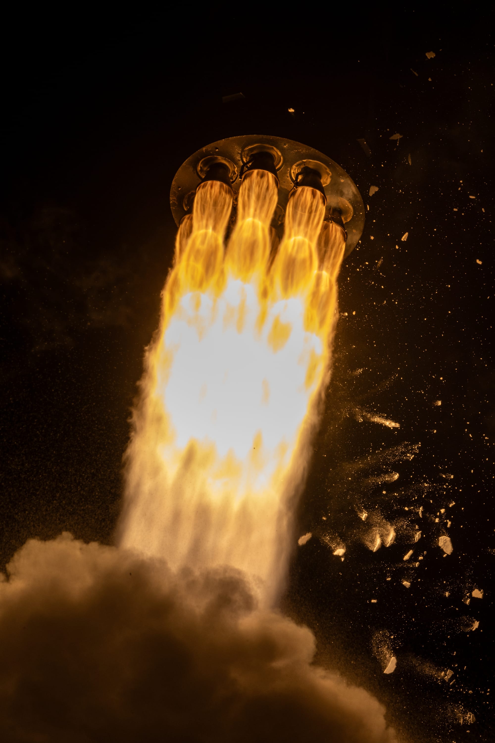 Electron during first stage flight for 'On Closer Inspection'. ©Rocket Lab
