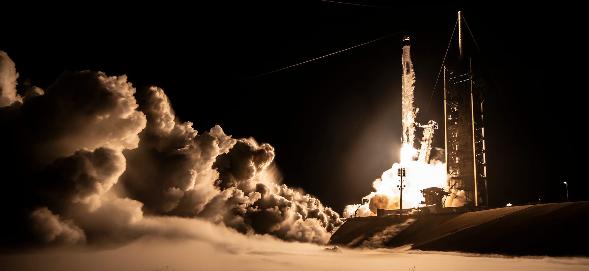 Falcon 9 lifting off from Launch Complex 39A for the Crew-8 mission. ©SpaceX