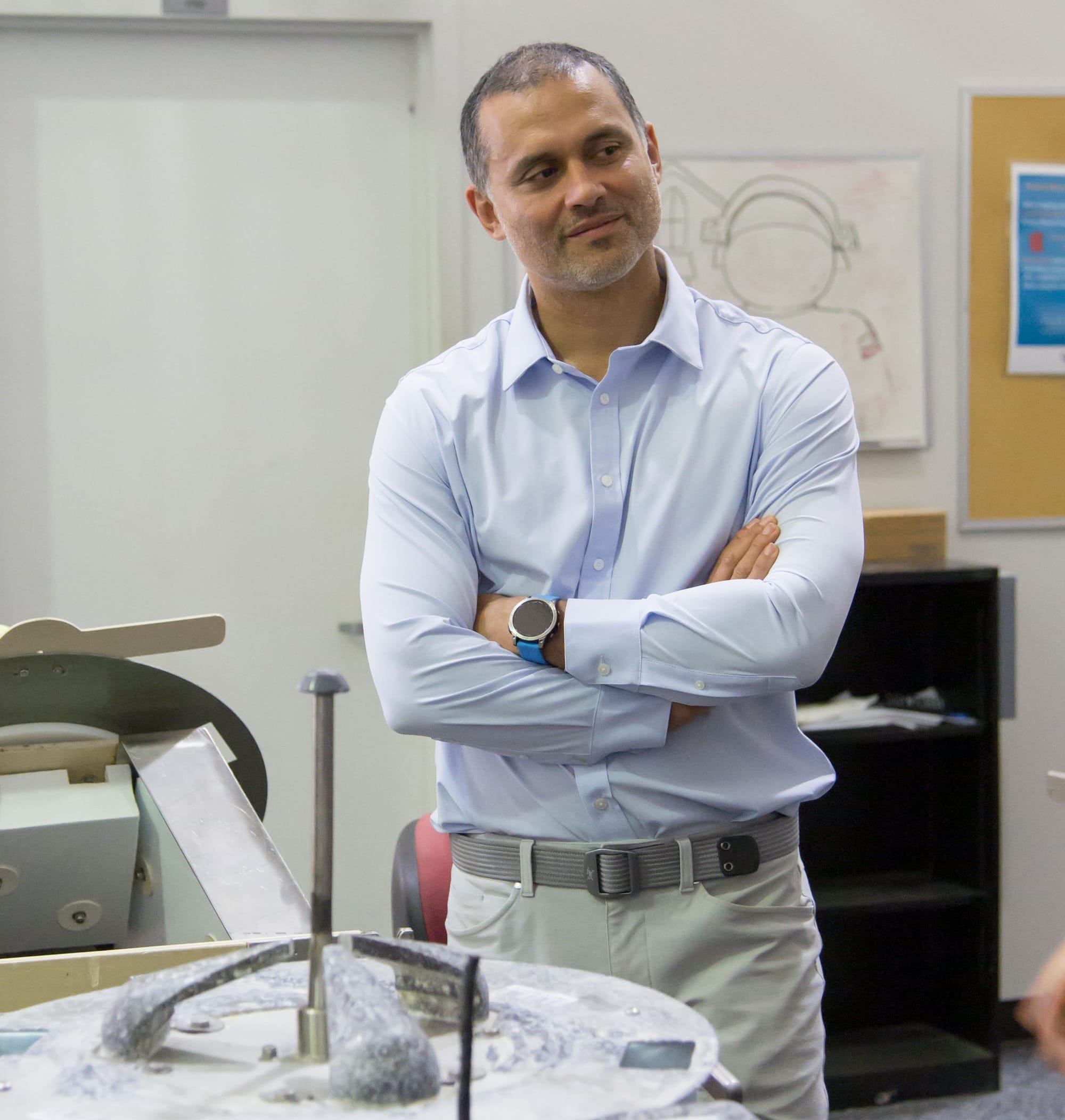 Anil Menon during International Space Station tool training. ©NASA