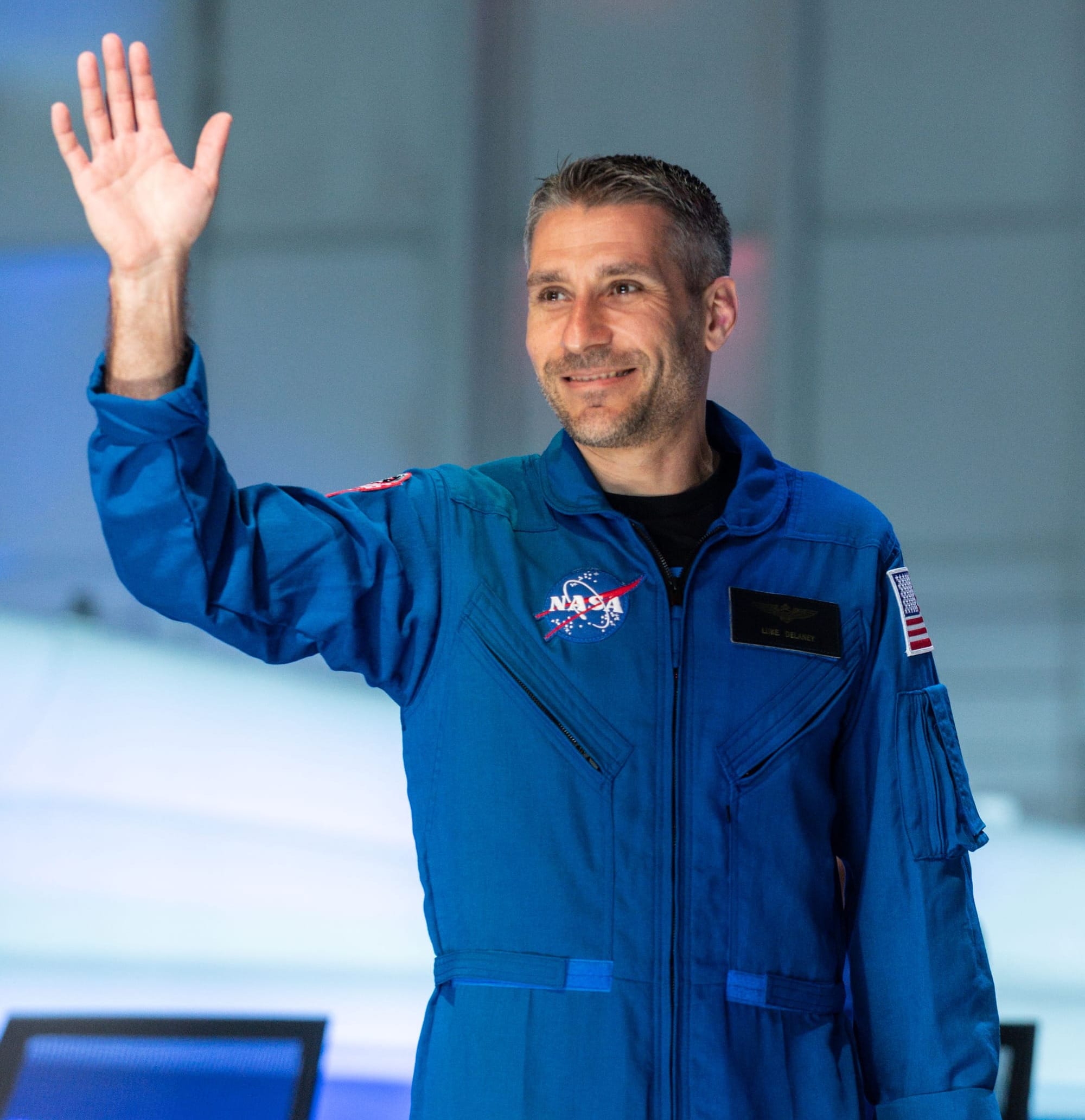 Luke Delaney in 2021. ©NASA