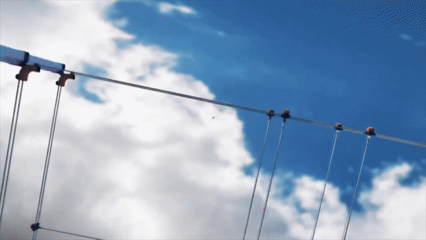 A GIF of the Long March 10's booster demonstrating its landing system. ©China Central Television/China National Space Administration/China Manned Space Agency