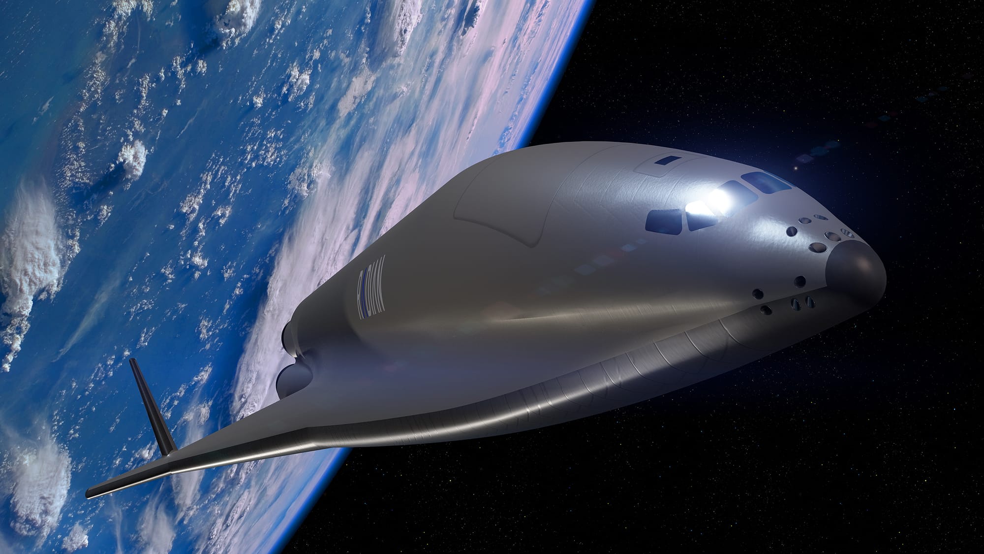 A render of Radian One in low Earth orbit. ©Radian Aerospace