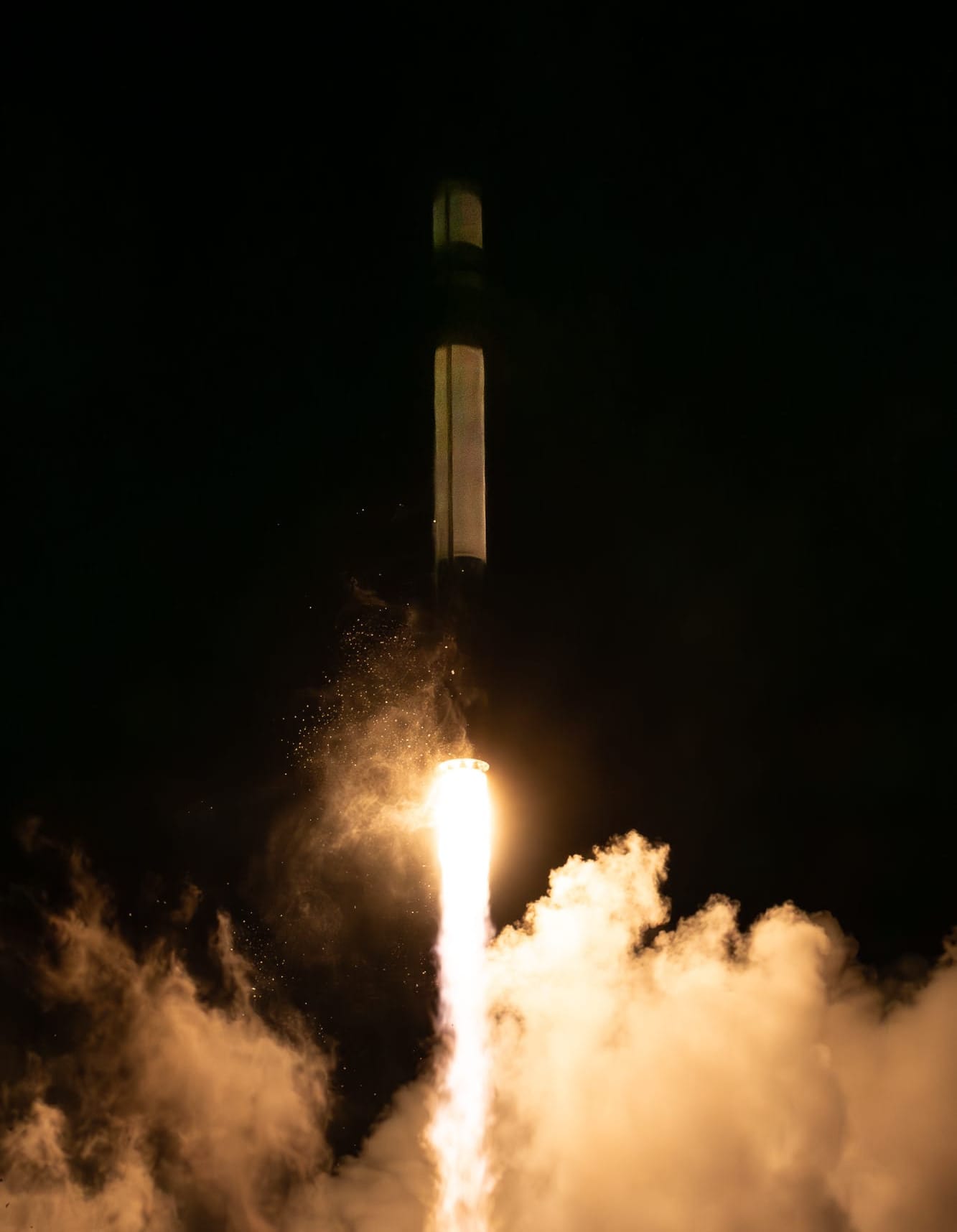 Electron lifting off from Launch Complex 1B. ©Rocket Lab