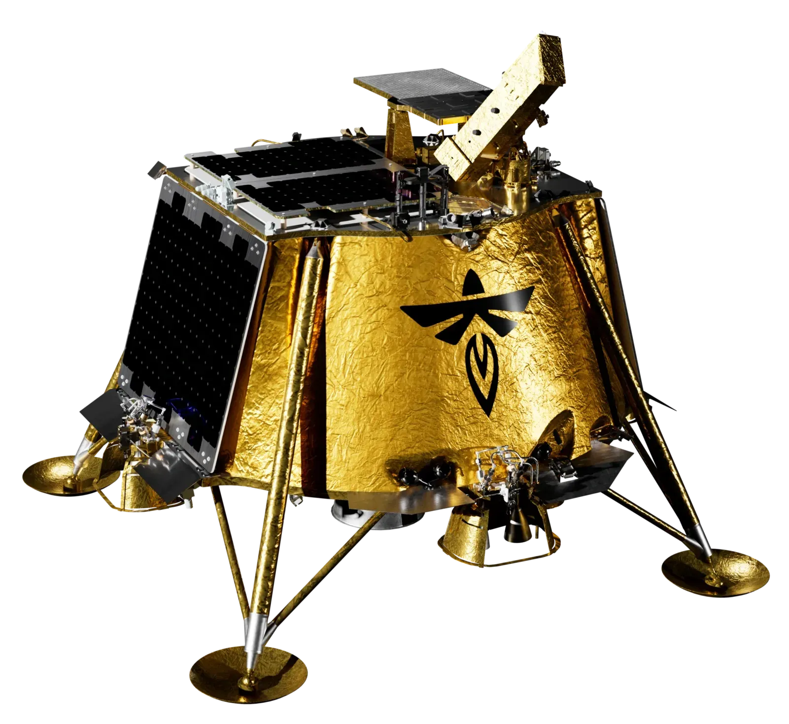 A render of Firefly's Blue Ghost lunar lander. ©Firefly Aerospace