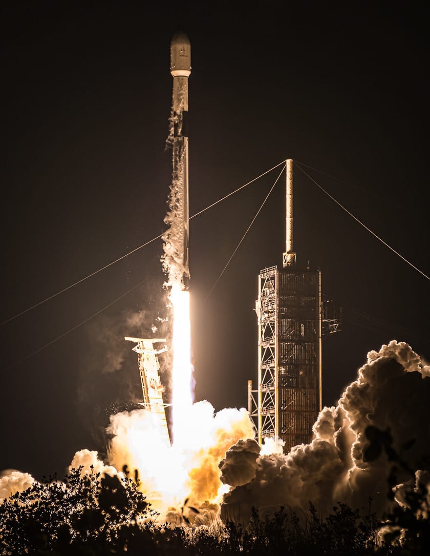 Falcon 9 lifting off from Launch Complex 39A with SpainSat NG-I. ©SpaceX