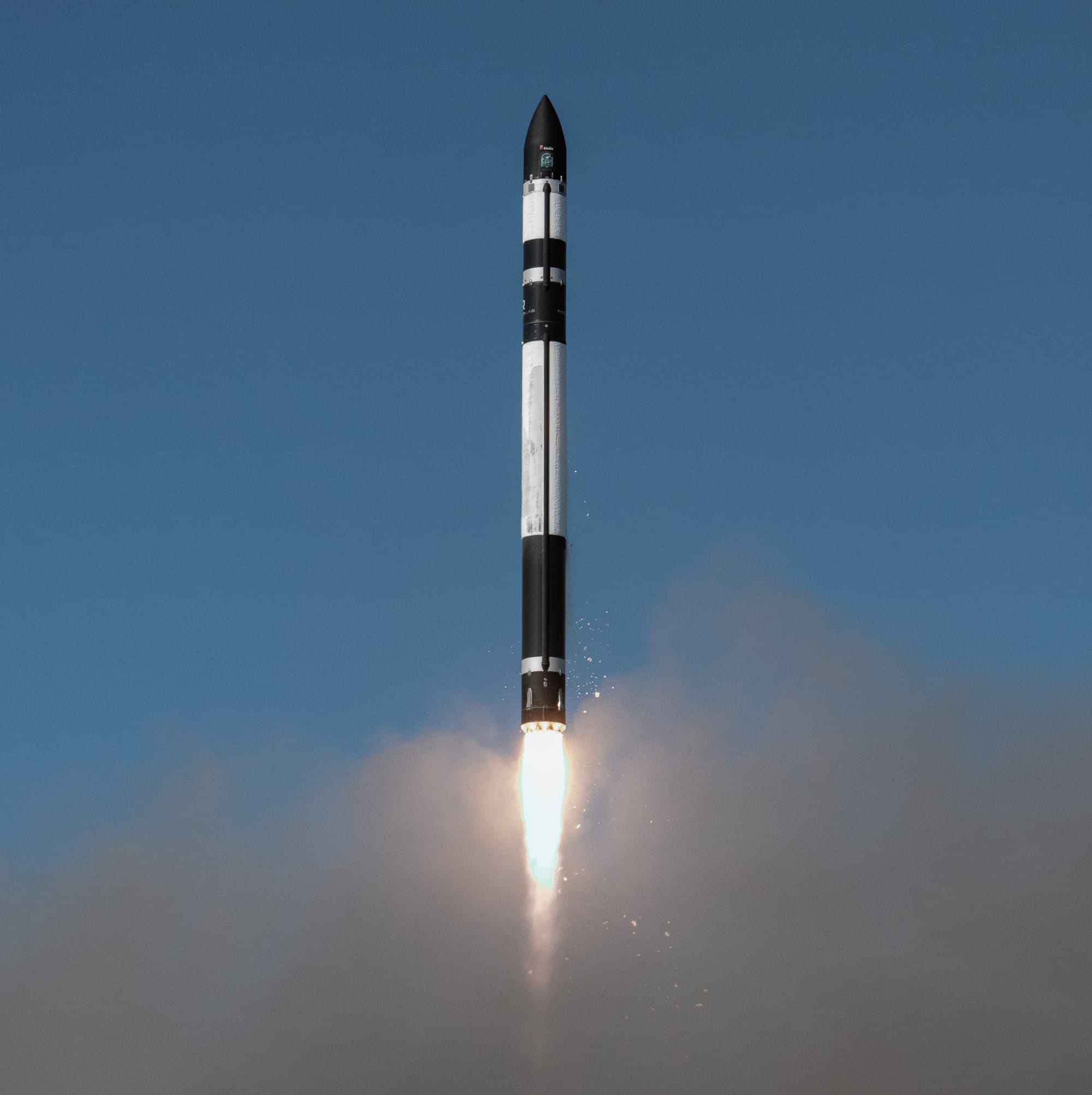 Electron during first-stage flight for the 'IoT 4 You and Me' mission. ©Rocket Lab