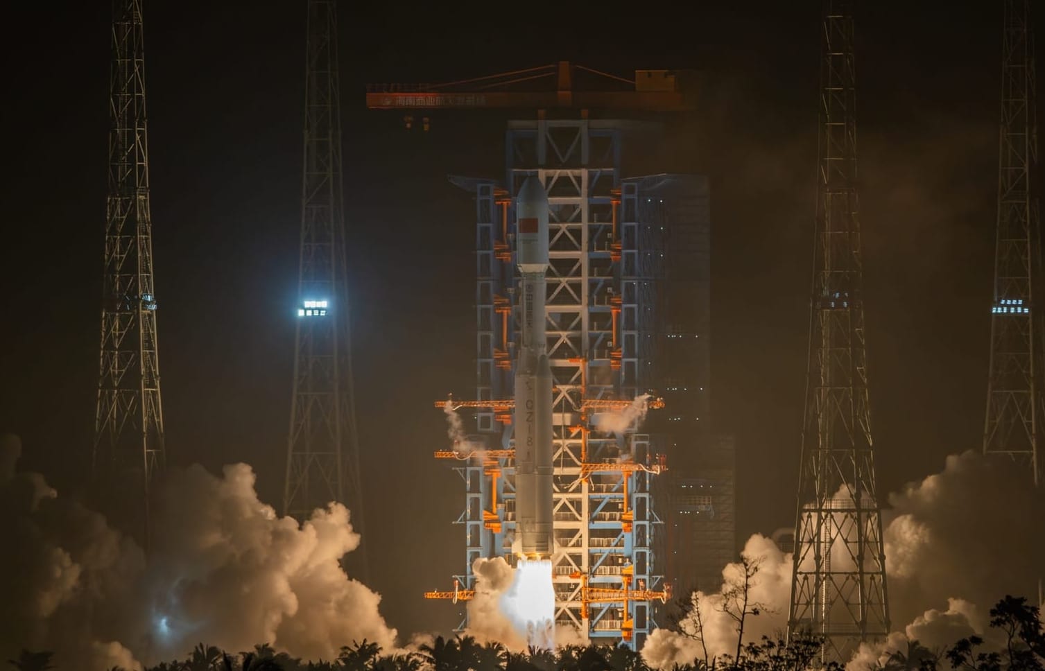 The Long March 8 Y6 vehicle lifting off from Commercial Launch Pad 1.