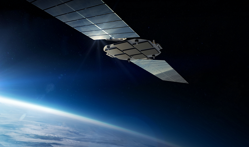 A render of Rocket Lab's Flatellite spacecraft in low Earth orbit. ©Rocket Lab