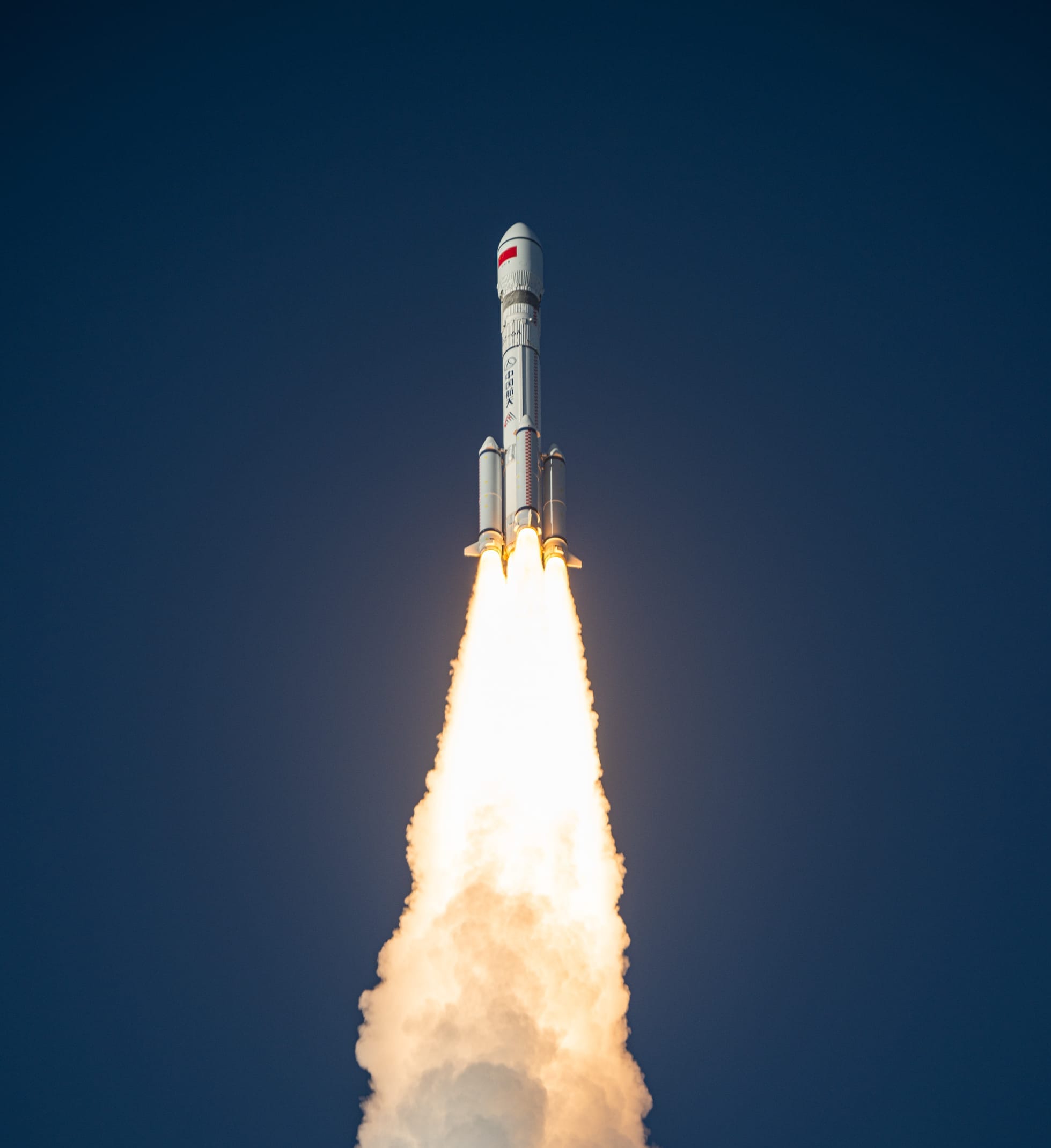 The Long March 6A Y11 vehicle during first-stage flight to sun-synchronous orbit.