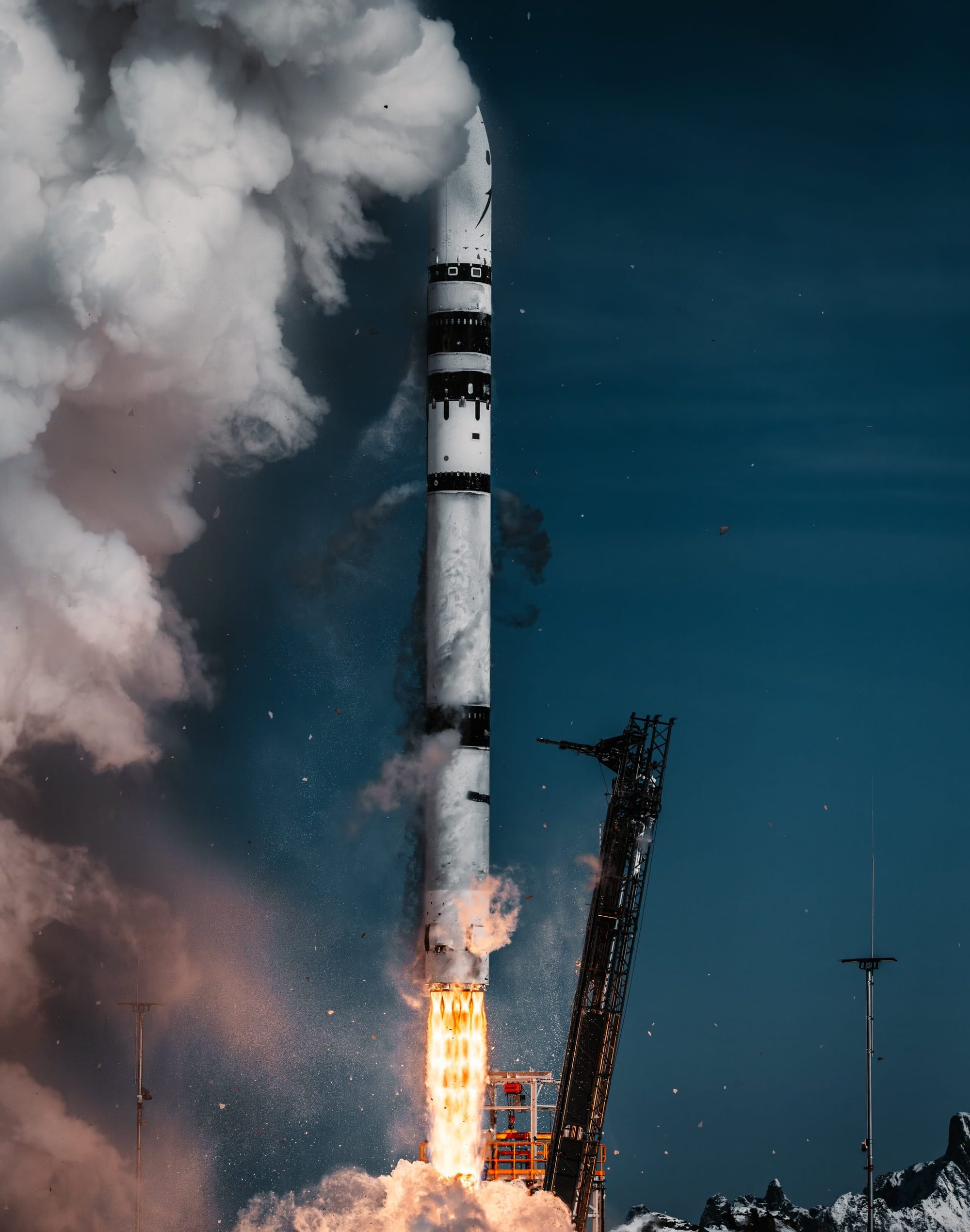 Spectrum lifting off from its launch pad at the Andøya Spaceport. ©Isar Aerospace