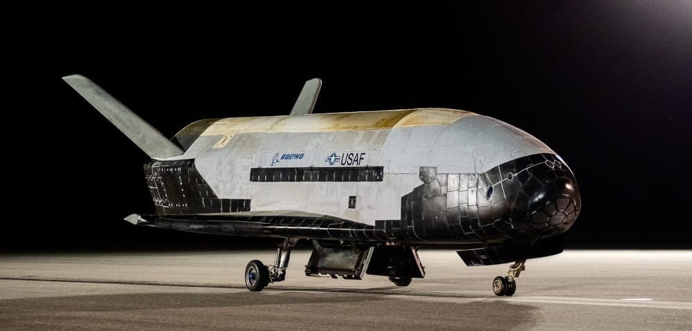 X-37B Vehicle 1 on the runway at Kennedy Space Center on the 12th of November 2022 after the OTV-6 mission. ©United States Space Force