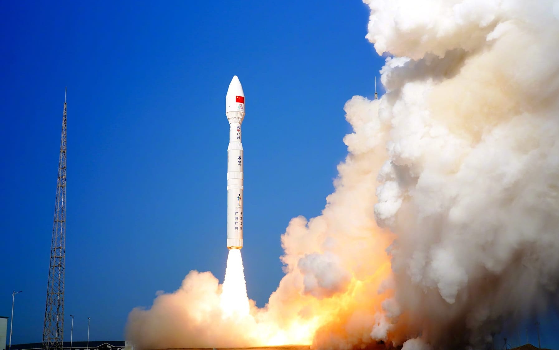 The Kinetica-1 Y9 vehicle blasting off from Launch Area 130 at the Jiuquan Satellite Launch Center.