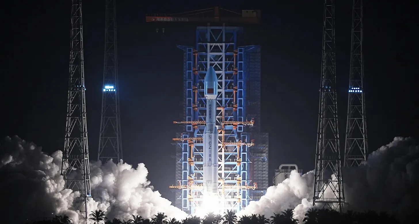 The Long March 8A Y7 vehicle lifting off from the Commercial Launch Pad 1 at the Wenchang Commercial Space Launch Site on January 13th 2026.