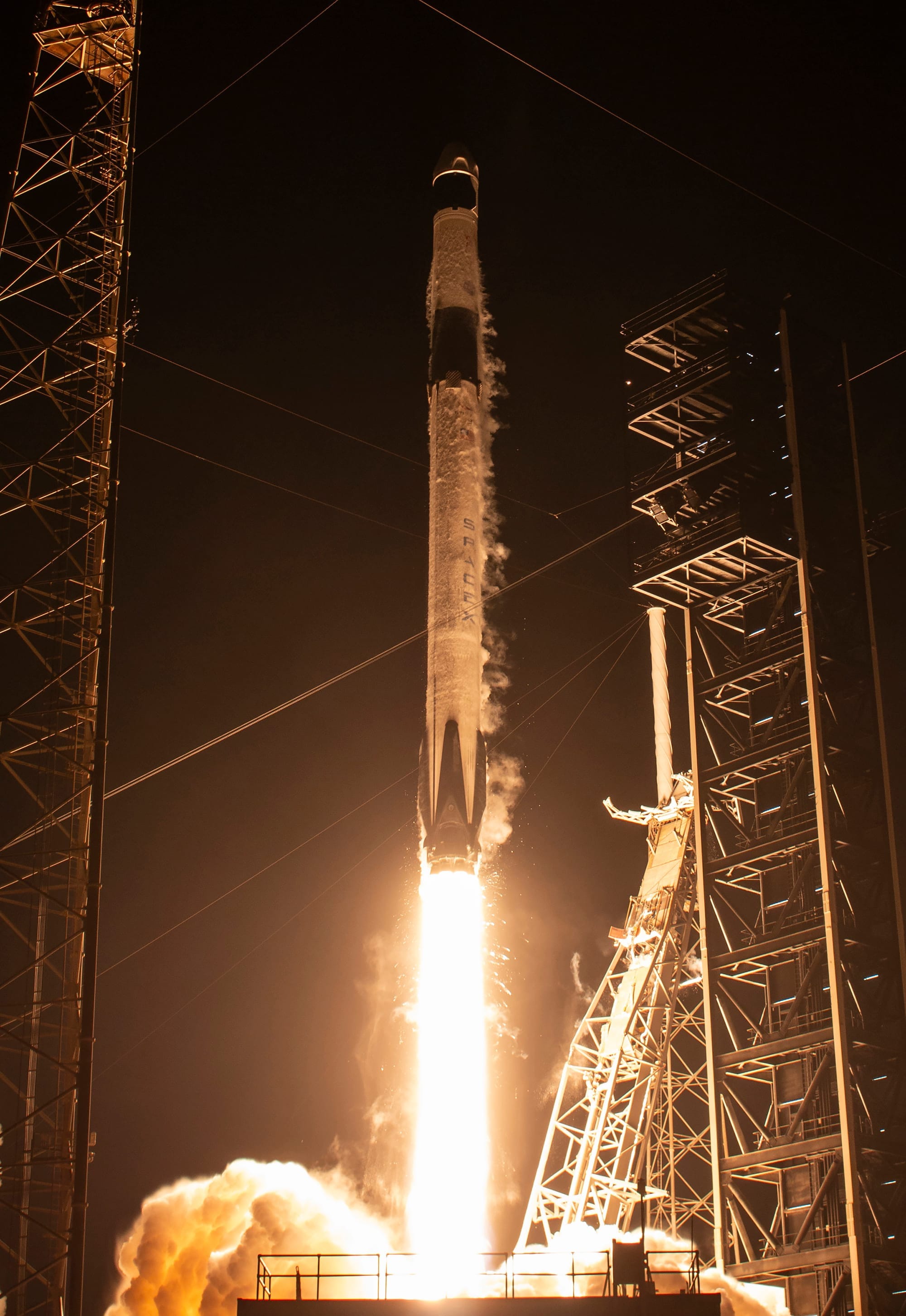 Falcon 9 lifting off from Space Launch Complex 40 for the Crew-12 mission on February 13th. ยฉSpaceX