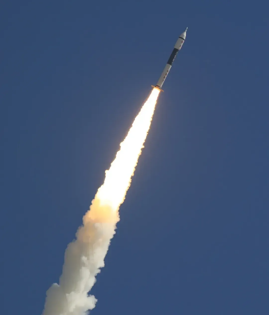 The Kuaizhou-11 Y7 vehicle during first-stage flight from the Jiuquan Satellite Launch Center on March 16th 2026.