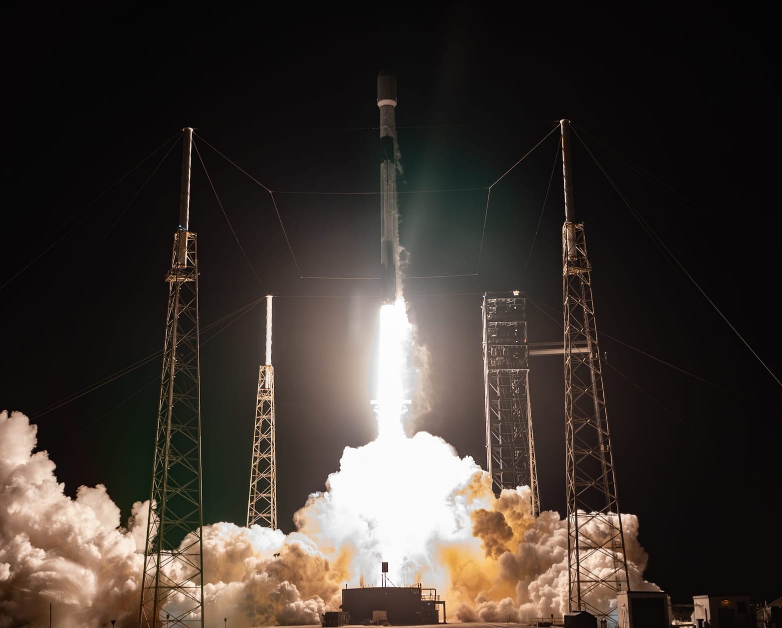 Falcon 9 blasting off from Space Launch Complex 40 for the Starlink Group 10-41 mission on March 2nd. ©SpaceX