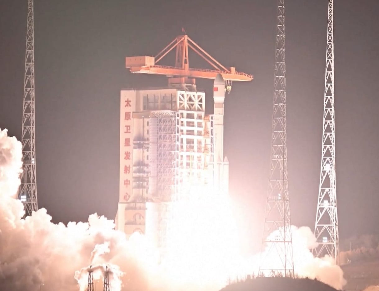 The Long March 6A Y28 vehicle blasting off from the Taiyuan Satellite Launch Center on March 15th 2026.