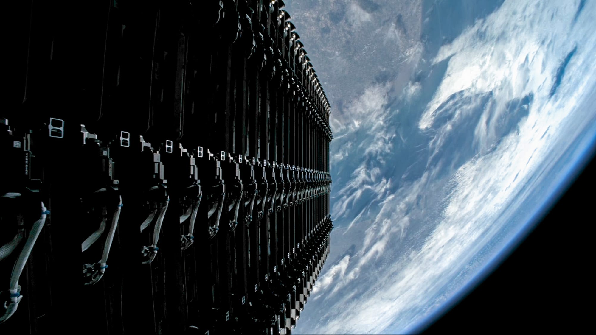 Twenty-nine Starlink satellites in low Earth orbit attached to Falcon 9's second-stage on March 17th 2026. ©SpaceX