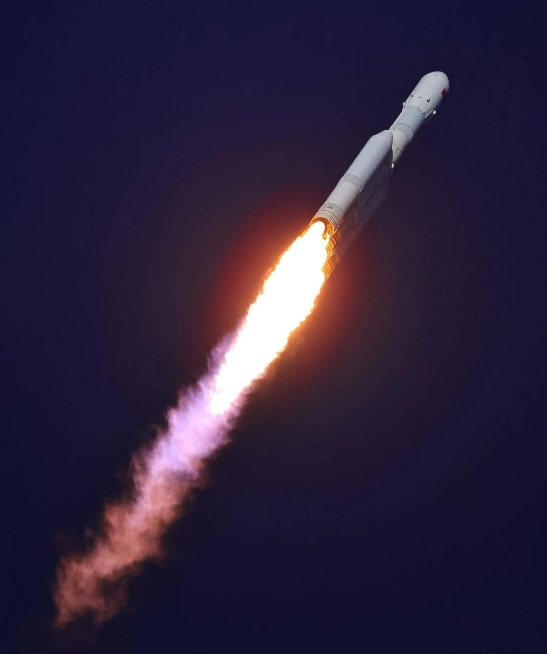 CAS Space Kinetica-2 Y1 vehicle during first-stage flight from the JIuquan Satellite Launch Center on March 30th 2026. 