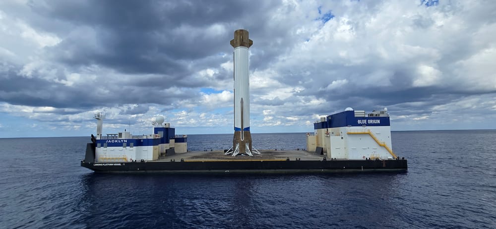 Triumphant New Glenn Booster Sails Into Florida